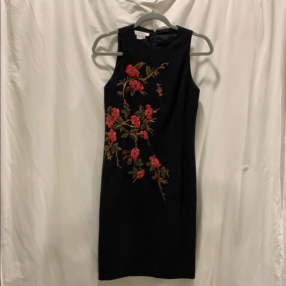 Kay Unger Beaded Sheath Dress